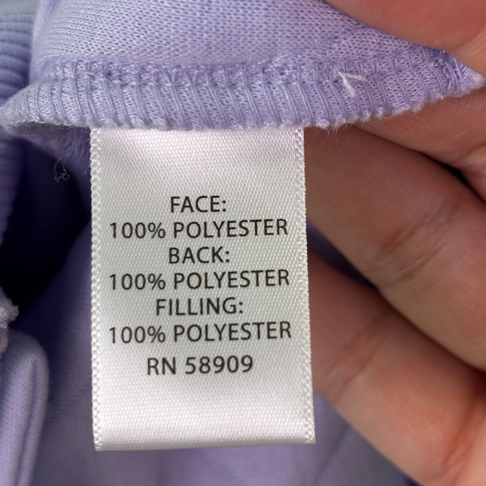 NWT Westbound Women Sweatshirt Size M Purple Quilted Snap Side Pullover Cozy - Picture 8 of 10